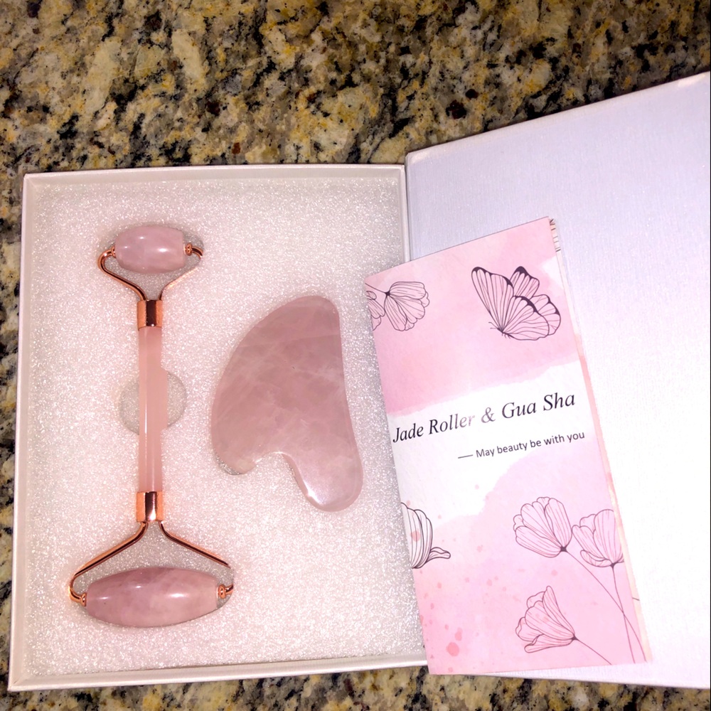 New Baimei Jade Roller and Gua Sha